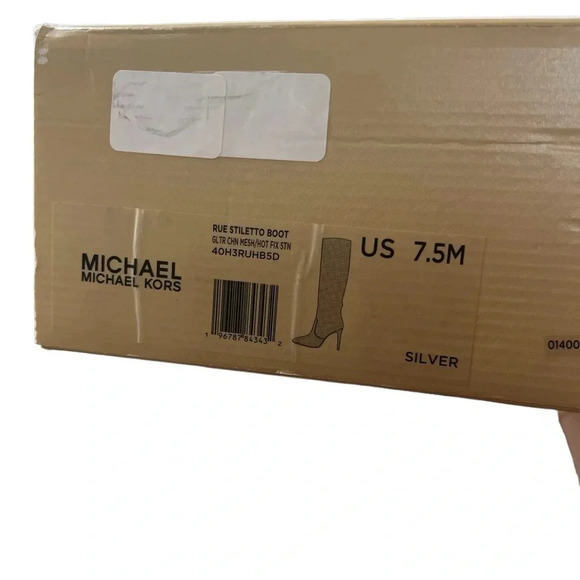 NIB Michael Kors Rue 100mm Crystal Embellished Boots - Picture 9 of 9